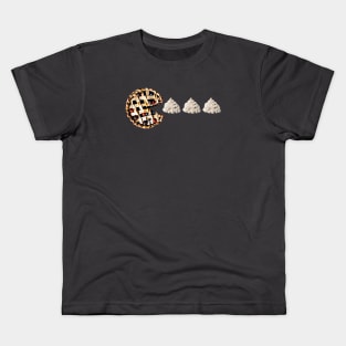 Tasty pie with whipped cream thanksgiving dessert design Kids T-Shirt